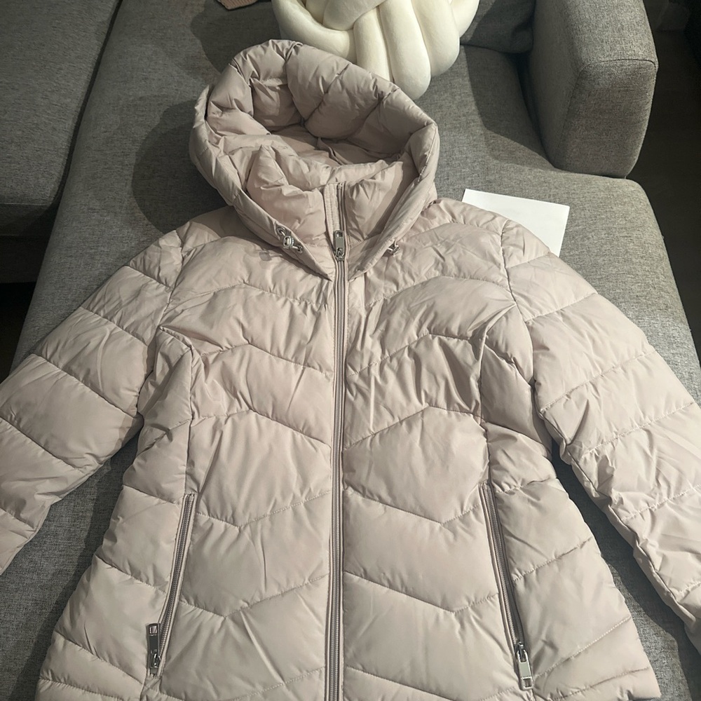 Calvin Klein Collection Light Beige Puffer Jacket